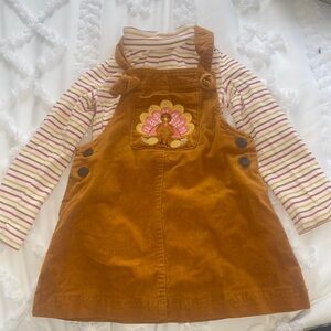 Thanksgiving corduroy Turkey Dress
